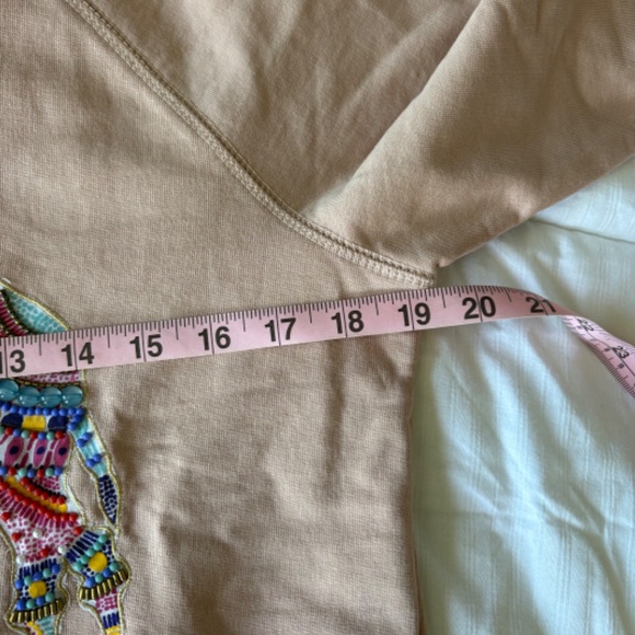 NEW J.Crew Camel Crewneck Sweatshirt Size S - Picture 4 of 4